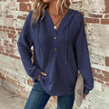 V-neck Long Sleeve Pullover Leisure Sports Sweater Lady T Fashions