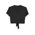 Ladies' New Casual Vacation Style Solid Color Chest Tie Fashion T-shirt Lady T Fashions