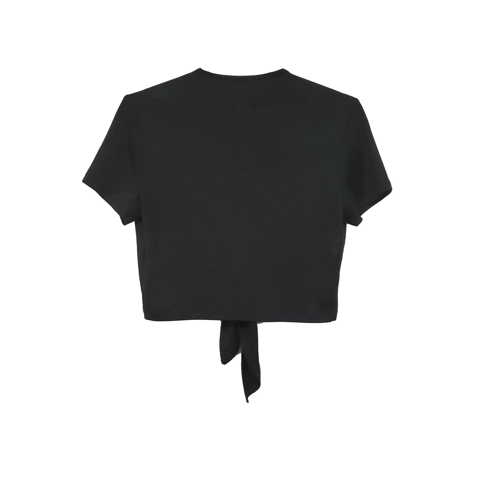 Ladies' New Casual Vacation Style Solid Color Chest Tie Fashion T-shirt Lady T Fashions
