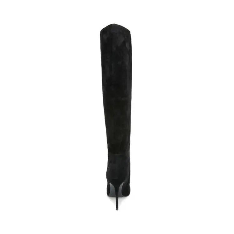 Stiletto Heels Pleated High Over The Knee Boots Lady T Fashions