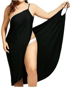 Plus size suspenders beach skirt Lady T Fashions