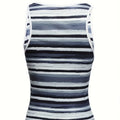 Ladies' Fashionable V-neck Striped Fashionable Casual Camisole Vest Lady T Fashions