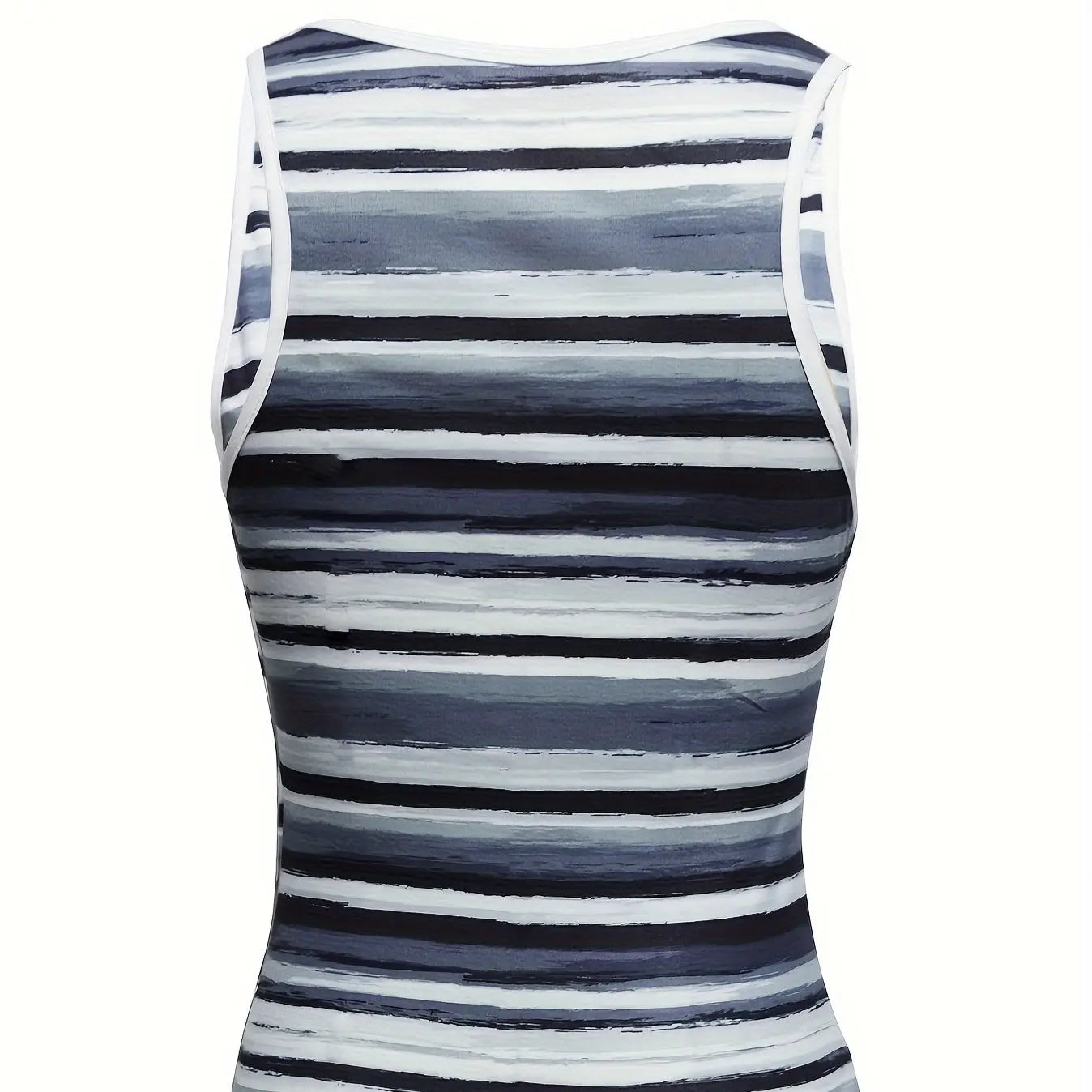 Ladies' Fashionable V-neck Striped Fashionable Casual Camisole Vest Lady T Fashions