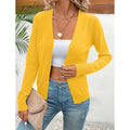 Women's Long Sleeve V-Neck Button Down Cardigan Knit Shrugs Sweater Lady T Fashions