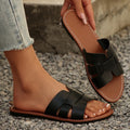 Plus Size Open Toe Flat Cool Women's Slippers Lady T Fashions