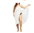 Plus size suspenders beach skirt Lady T Fashions