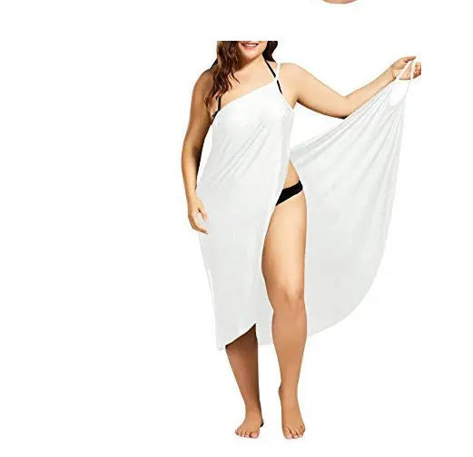 Plus size suspenders beach skirt Lady T Fashions
