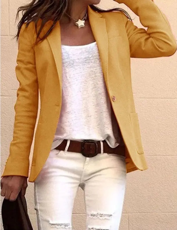 Candy-colored long-sleeved suit Lady T Fashions