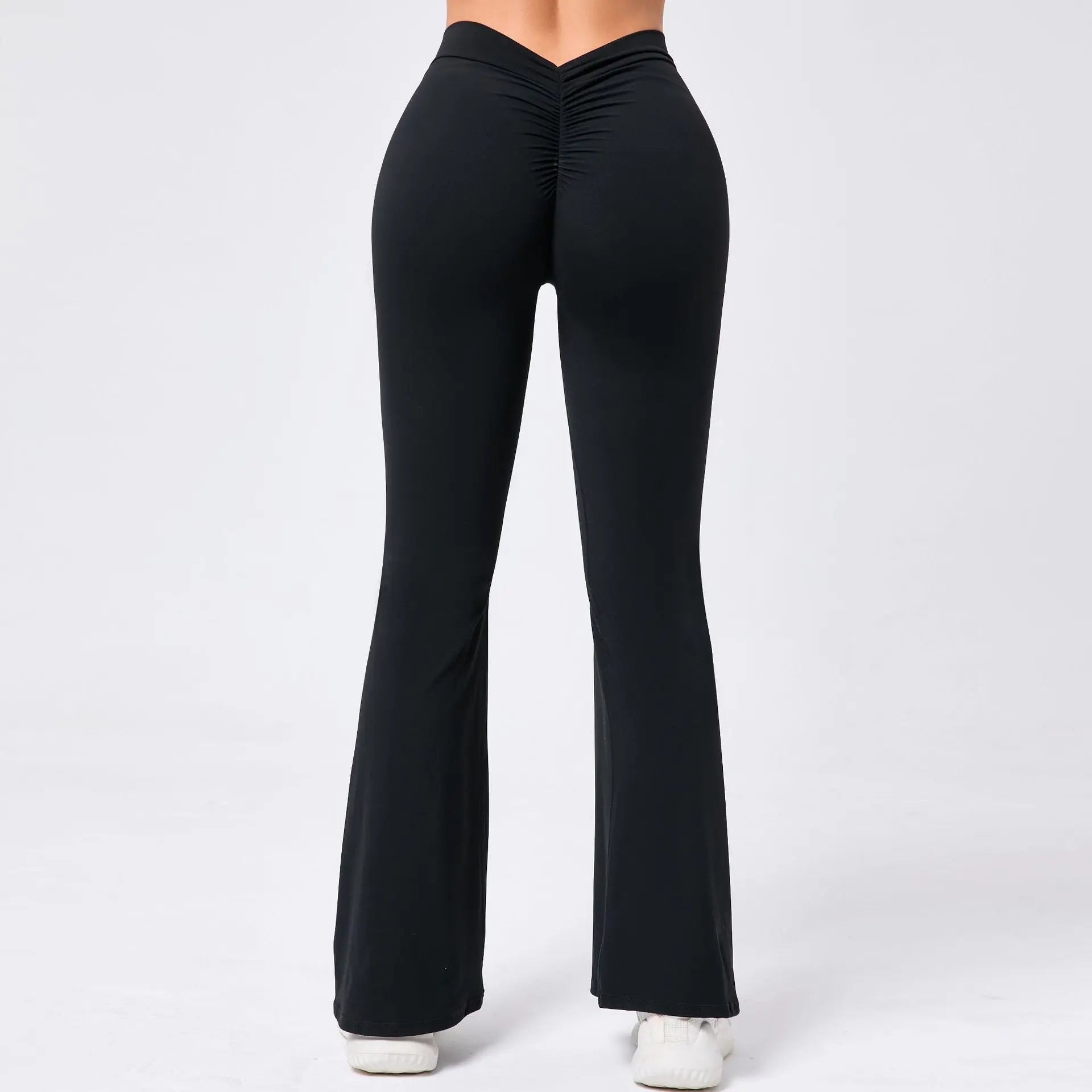 Ladies' Hip Lifting Yoga V Waist Bell-bottom Pants Lady T Fashions