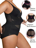 Women's Curve Bodysuit Shapewear For Plus Size Women, Tummy Control Butt Enhancing V Neck Waist Trainer Body Shaper Lady T Fashions