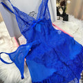 Women's One Piece Sexy And Cute Style Lace Cami NiahtdressRuffle Hem Sheer Babydoll Chemise Nightgown,fashionsleepwear Sultry Lingerie Lady T Fashions