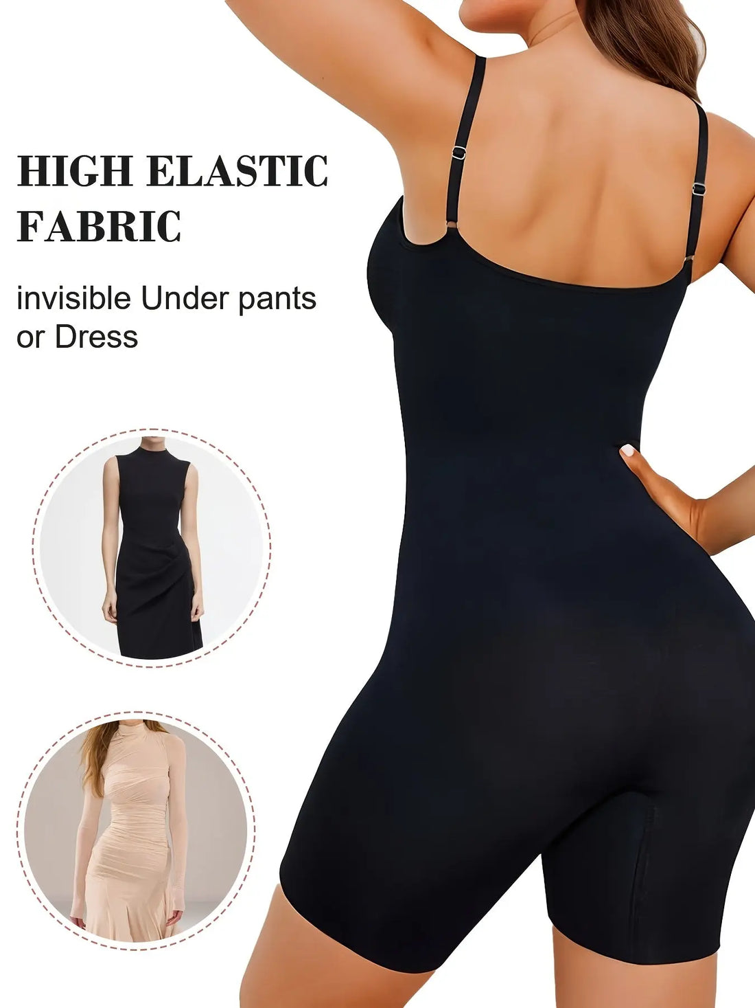 Plus Size Women Shapewear High Waist Bodysuit Tummy Control Body Shaper Seamless Sculpting Snatched Waist Body Suit Lady T Fashions