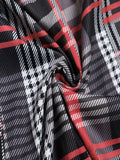 Plus Size Colorblock Plaid Coat - Ultra-Cozy Casual Design with Long Sleeve for Extra Warmth, Fuzzy Lapel for a Chic Touch, Perfect Outwear for Fall Season - Designed for Plus Size Women, Part of Womens Plus Size Clothing Col Lady T Fashions