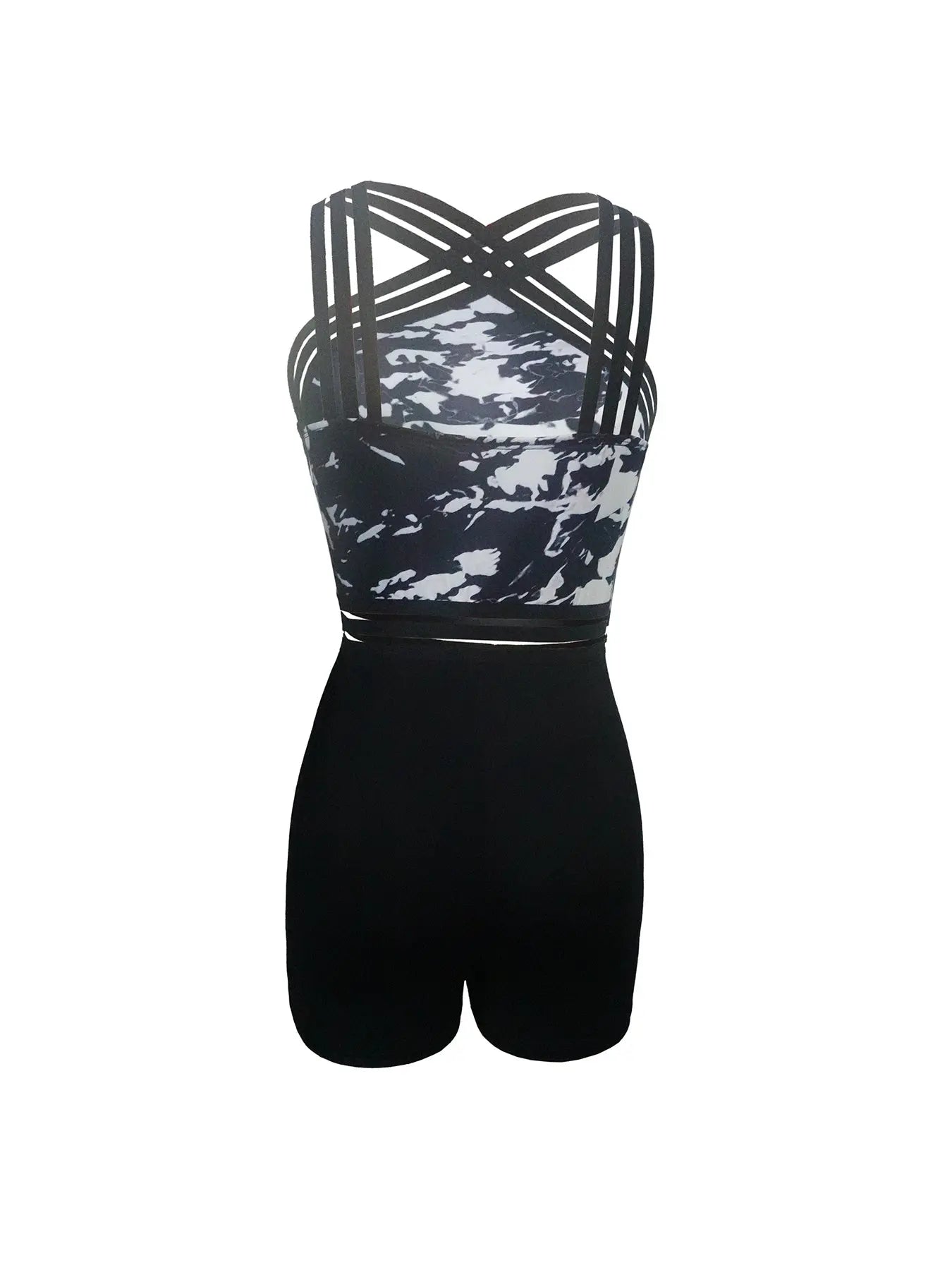 Ladies' Printed One-piece Cross Fashion Jumpsuit Lady T Fashions