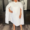 Cape Loose Pleated Plus Size African Dress Lady T Fashions