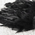 Women's Unique Faux Feather Asymmetrical Mini Skirt - Gothic Party Dance Skirt For Summer Events Lady T Fashions