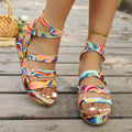Buckle Wedge Lightweight European And American Women's Sandals Lady T Fashions