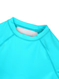 Blue Split Beach Swimsuit Sexy Ladies Outdoor Swimming Long Sleeve Upper Fitted Surfsuit Lady T Fashions