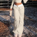 High Street Hot Girl Straight Slimming Casual Pants Wide Leg Trousers Lady T Fashions