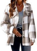 Women's Fashion Jacket Button Plush Coat Lady T Fashions