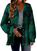 Women's Fashion Jacket Button Plush Coat Lady T Fashions