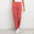All-match ins wind net red solid color strap slim trousers Lady T Fashions
