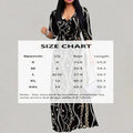 Women's V-Neck Elegant Half-Sleeve Belted Waist Print Maxi Dress For Spring&Summer Dress Lady T Fashions