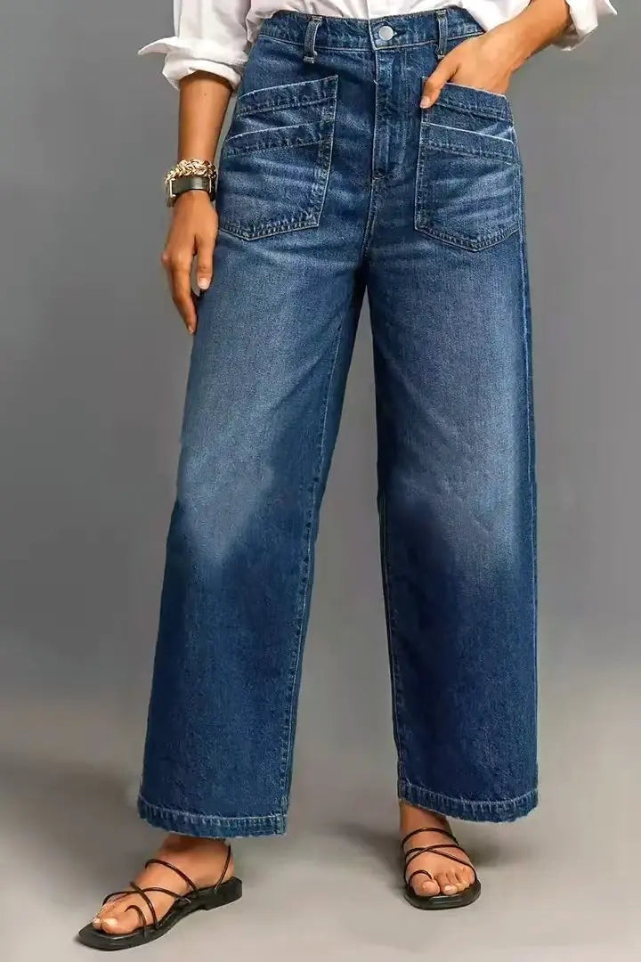 Stretch Wide-leg Pants Women's Loose Pants Lady T Fashions