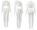 See-through Mesh Decoration Sexy Breathable Pants Strap Two-piece Suit Lady T Fashions