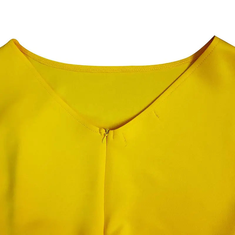 Women's Elegant Ruffle Sleeveless Bodycon Formal Party Cocktail Pencil Midi Dress Lady T Fashions