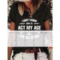 Women's Slogan Print Round Neck T-Shirt - Casual Short Sleeve Summer Top Lady T Fashions