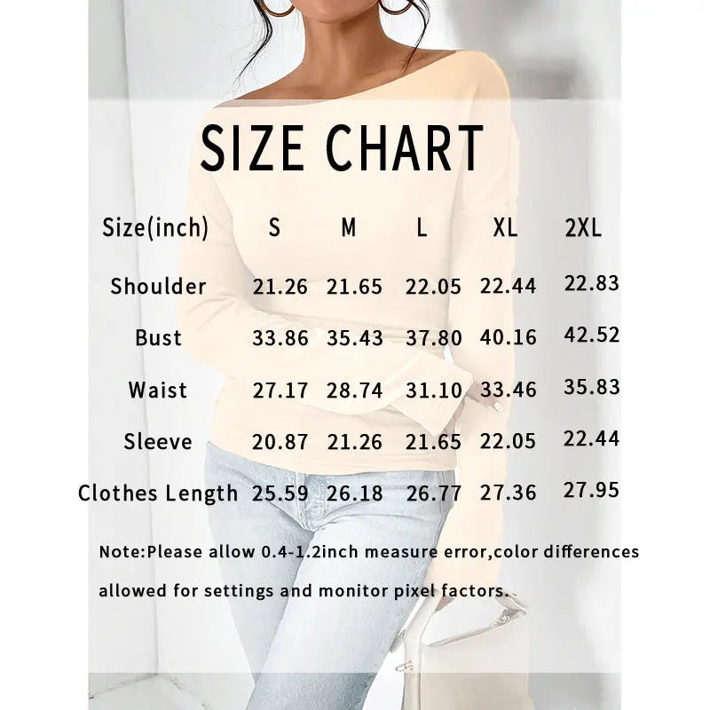 Women's Off The Shoulder Tops Long Sleeve T Shirts Going Out Tops Casual Trendy Ruched Slim Fitted Tees Lady T Fashions