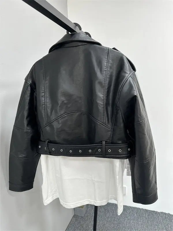 Jacket Motorcycle Clothing Short Coat Lady T Fashions