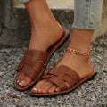 Plus Size Open Toe Flat Cool Women's Slippers Lady T Fashions