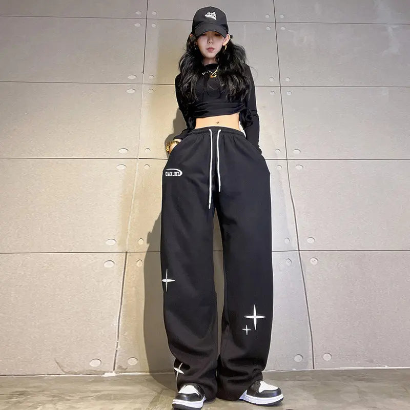 Women's Ankle-tied Two-purpose Sweatpants American Style Lady T Fashions