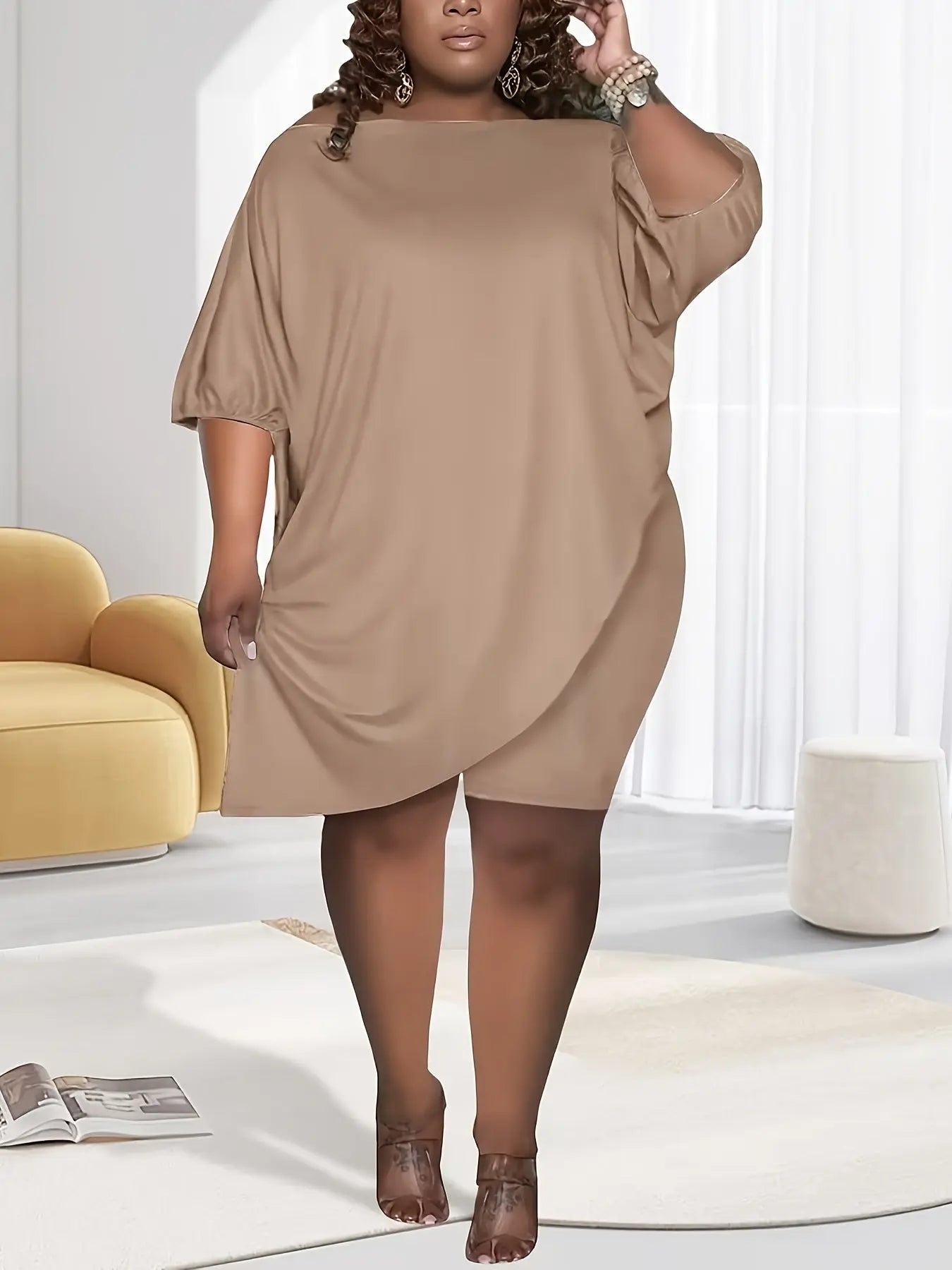 Plus Size Women 2 Piece Outfits Tracksuits Short Sleeve Slant Tops Bodycon Shorts Sets Lady T Fashions