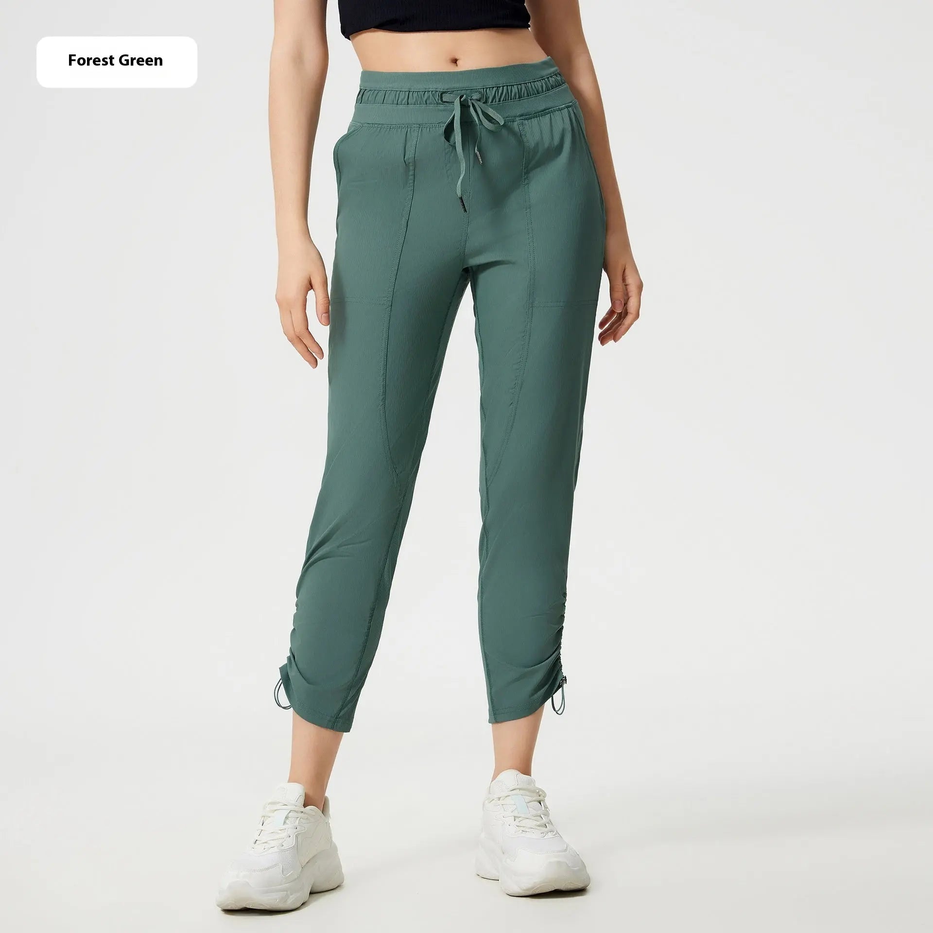 Quick-drying Breathable Running Fitness Straight Cropped Pants Ice Casual All-matching Lady T Fashions