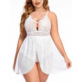 Plus Size Babydoll Womens Snap Crotch Lingerie V NeckLace Nighty Sleepwear Womenswear Comfort BasicMinimalist Spaghetti Strap Lingerie For Women Nightgown Lady T Fashions