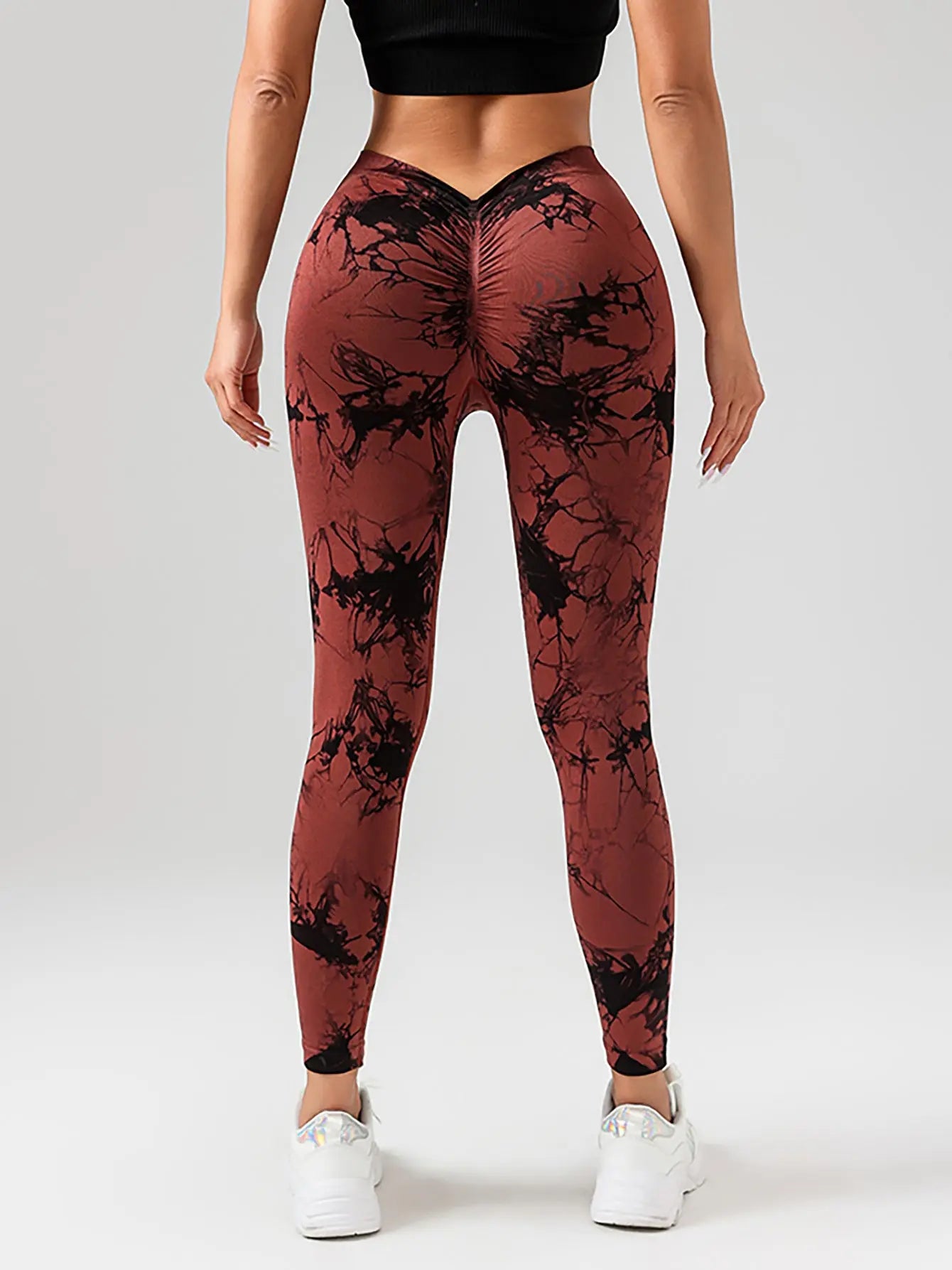 Tie Dye Slimming Yoga Leggings, Butt Lifting High Stretch Casual Fitness Yoga Pants, Women's Activewear Lady T Fashions
