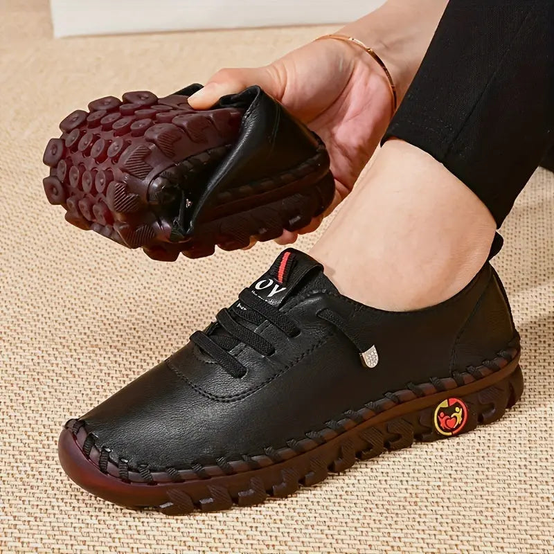 Comfortable Chic - Women's Oxfords - Handmade, Breathable, Lightweight, Non Slip, Lace Up, Slip On, Soft Insoles, Easy Walking Shoes for Everyday Wear Lady T Fashions