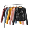 autumn and winter women's clothing coat Korean version of the Korean version of women's leather jacket fashion women's clothing wholesale Lady T Fashions