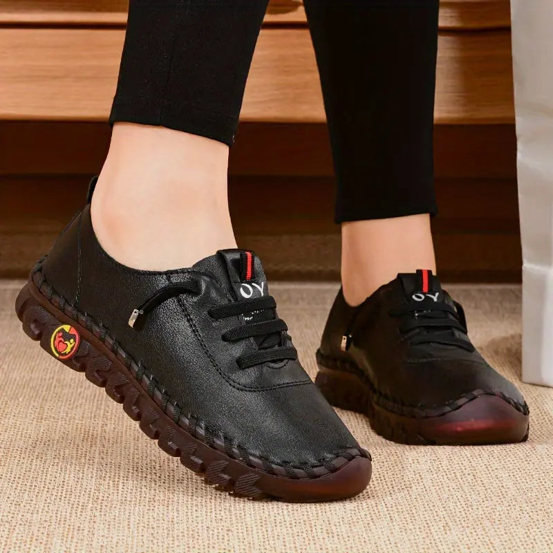 Comfortable Chic - Women's Oxfords - Handmade, Breathable, Lightweight, Non Slip, Lace Up, Slip On, Soft Insoles, Easy Walking Shoes for Everyday Wear Lady T Fashions