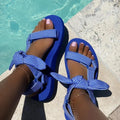 European And American Women's Sandals 21 Years Of Summer New Style Flat Bottom Lady T Fashions