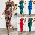 Elegant Slim Sleeveless Mesh Dress Lady T Fashions