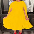 Cape Loose Pleated Plus Size African Dress Lady T Fashions