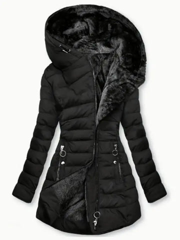 Zip-up Hoodie Puffy Coat Lady T Fashions