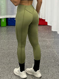 2 Pack Women's Quick Dry High Waist Tummy Control Yoga Pants Workout Leggings With Side Pockets Lady T Fashions