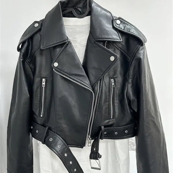 Jacket Motorcycle Clothing Short Coat Lady T Fashions