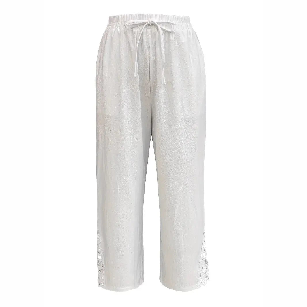 Women's Casual Pants Baggy Straight Trousers Lady T Fashions