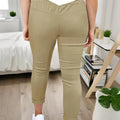 Women's Solid Color Casual Pants - Stretchy Waist With Drawstring Comfortable Lounge Pants Lady T Fashions